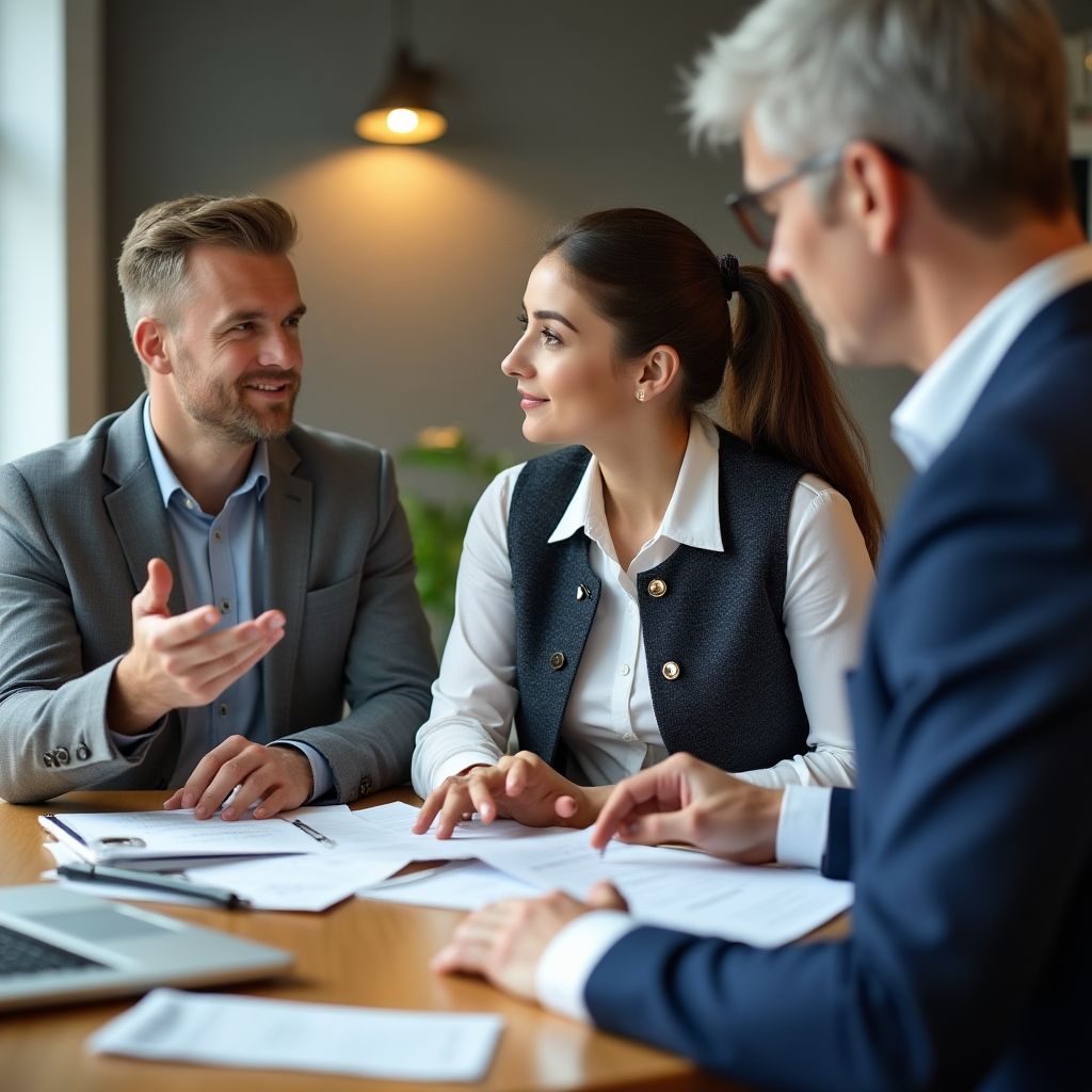 Financial discovery meeting with client